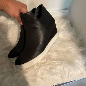 Selling together. Maurice’s wedge size 7 black and taupe.